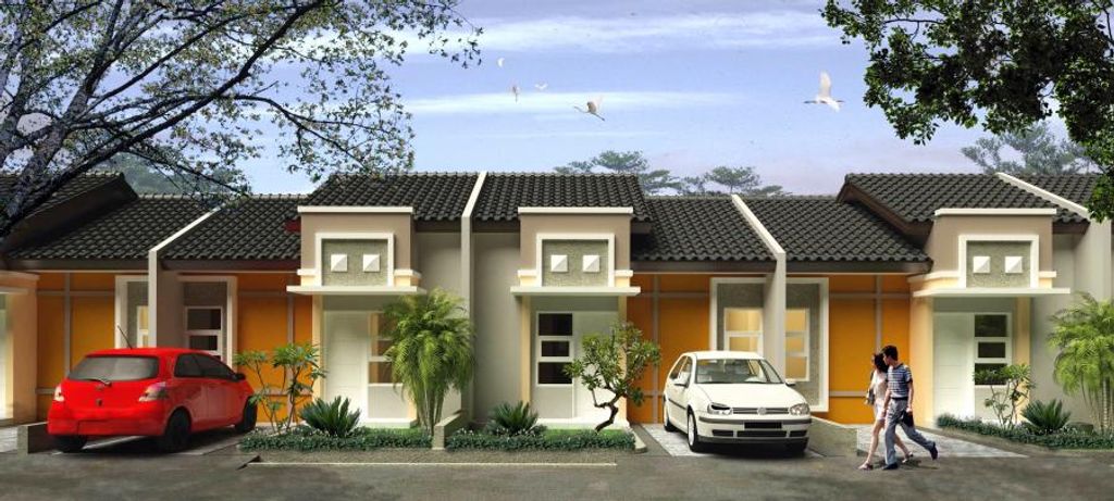 foto tampak rumah tipe Magnolia perumahan Bumi Indah Cluster Udayana