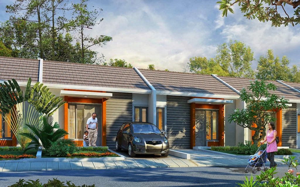 foto tampak rumah tipe Aster perumahan Bumi Indah Cluster Udayana