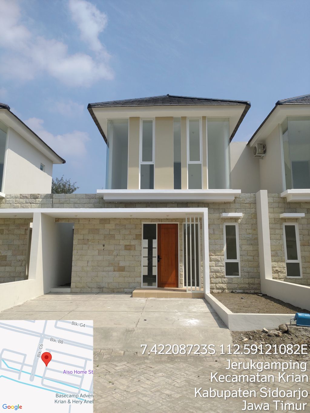 foto tampak rumah tipe DAHLIA perumahan Mandiri Residence