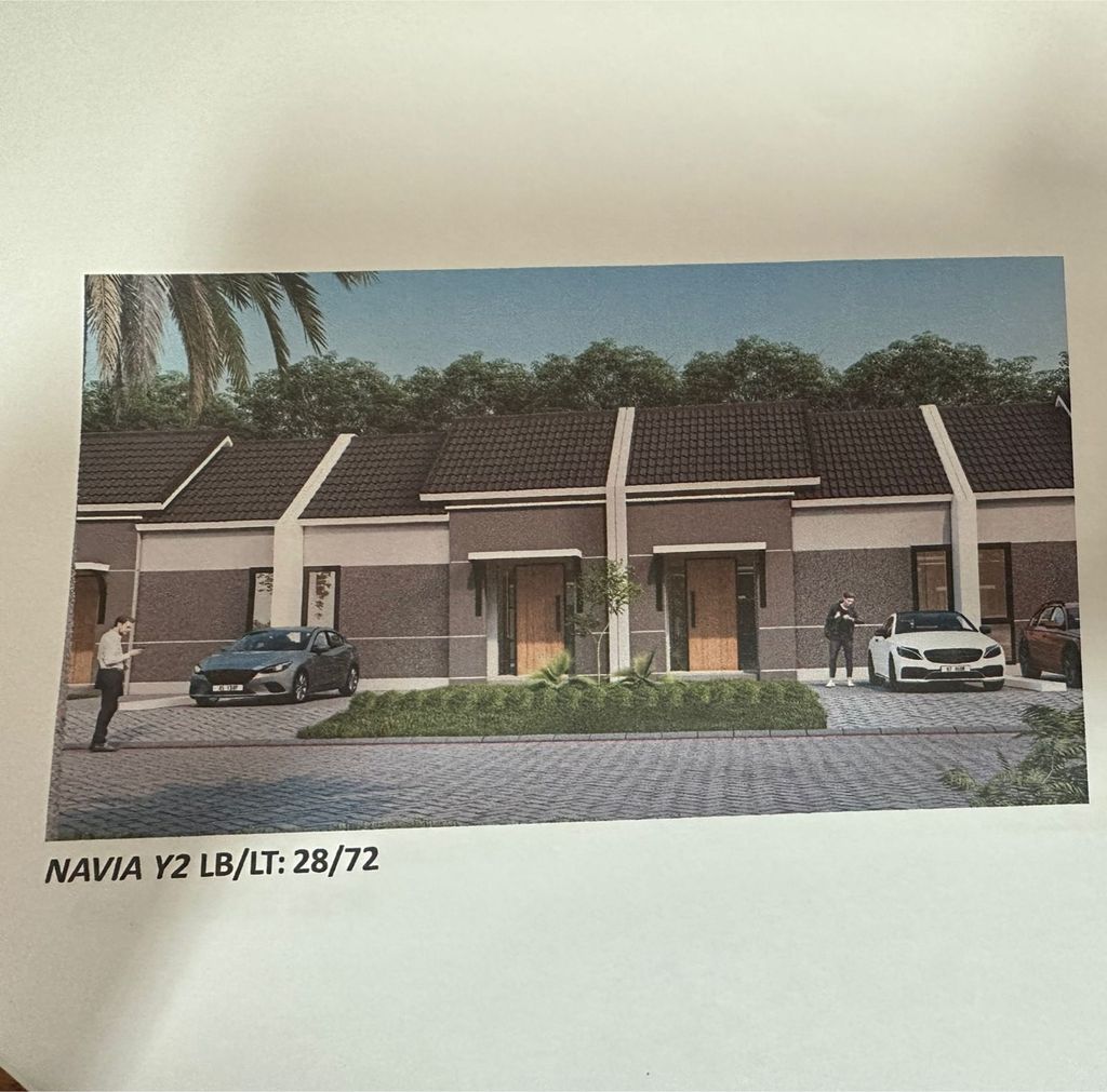 foto tampak rumah tipe NAVIA Y2 perumahan GRAND ALEXANDRIA 2