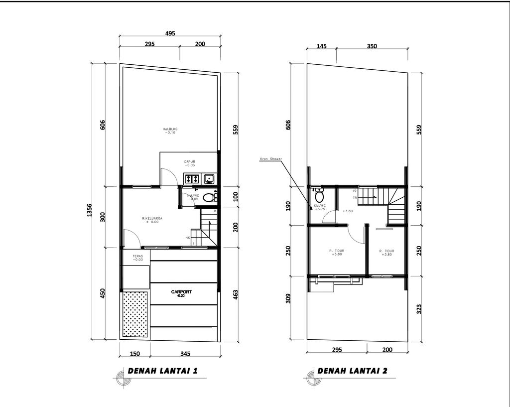 foto denah rumah tipe 38 Compact High Ceiling (2KT) (441) perumahan Seroja Home Residence 4