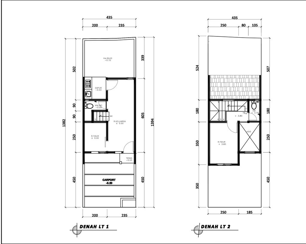 foto denah rumah tipe 41 Compact Void (2 KT) (433) perumahan Seroja Home Residence 4