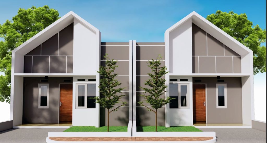 foto tampak rumah tipe RUMAH SUBSIDI SCANDINAVIAN 2025 perumahan GRIYA SEDAYA 3 MRANGGEN