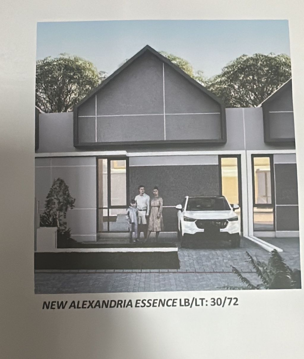 foto tampak rumah tipe ALEXA Y perumahan GRAND ALEXANDRIA 2