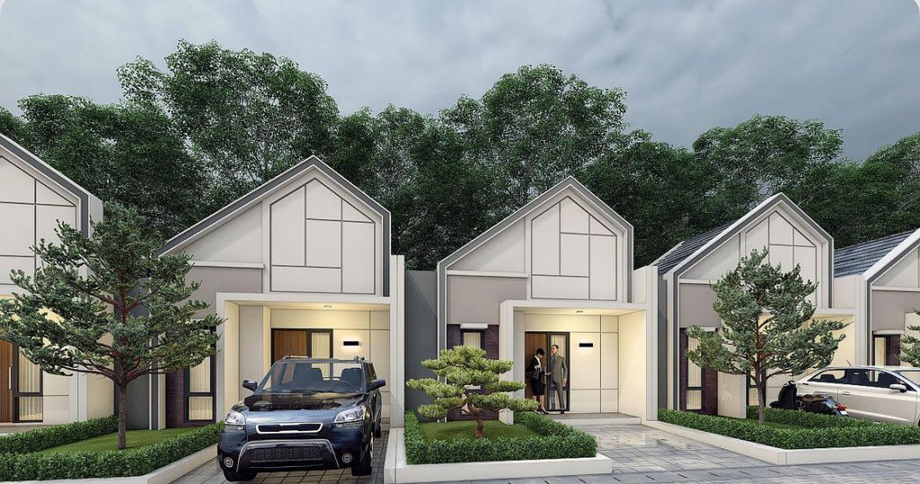 foto tampak rumah tipe 22 / 60 perumahan Pesona Alam Raya