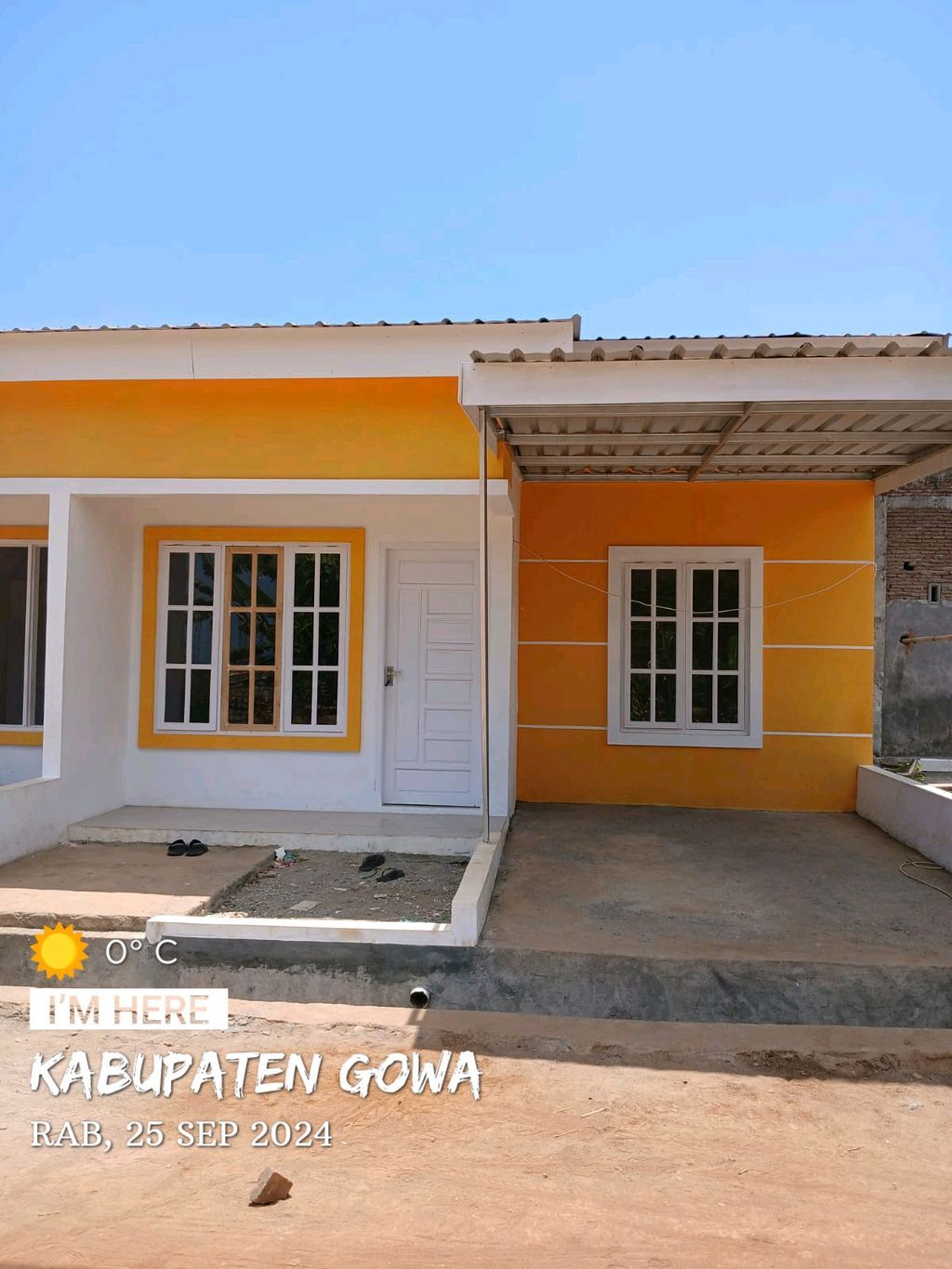 foto tampak rumah tipe 36 perumahan RIGEL RESIDENCE 2