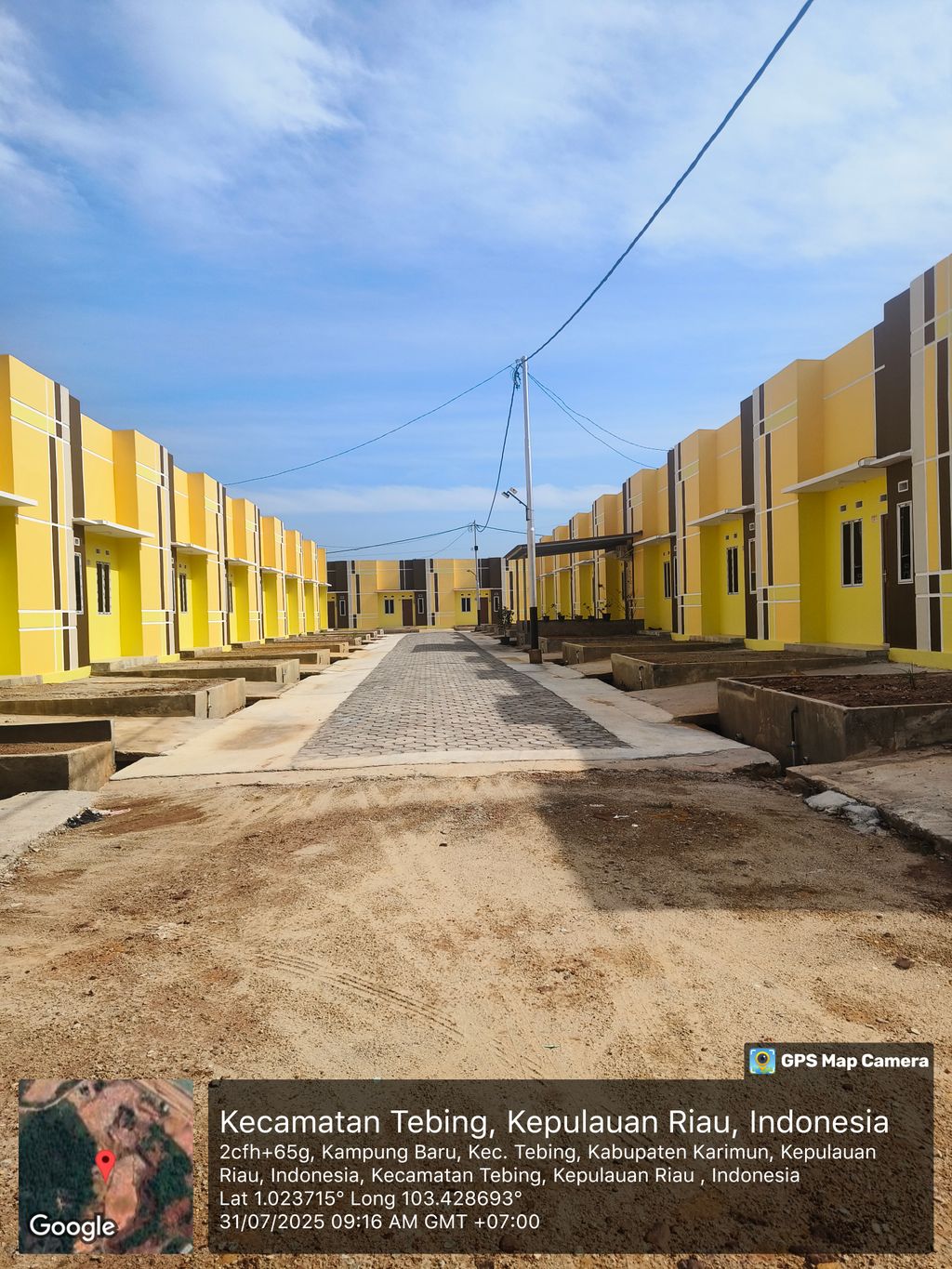 foto posisi tengah perumahan PANTAI INDAH COASTAL KARIMUN 2