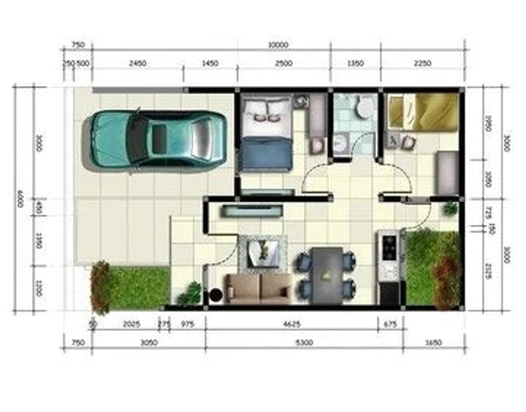 foto denah rumah tipe Breeze perumahan VIRGINIA PARK