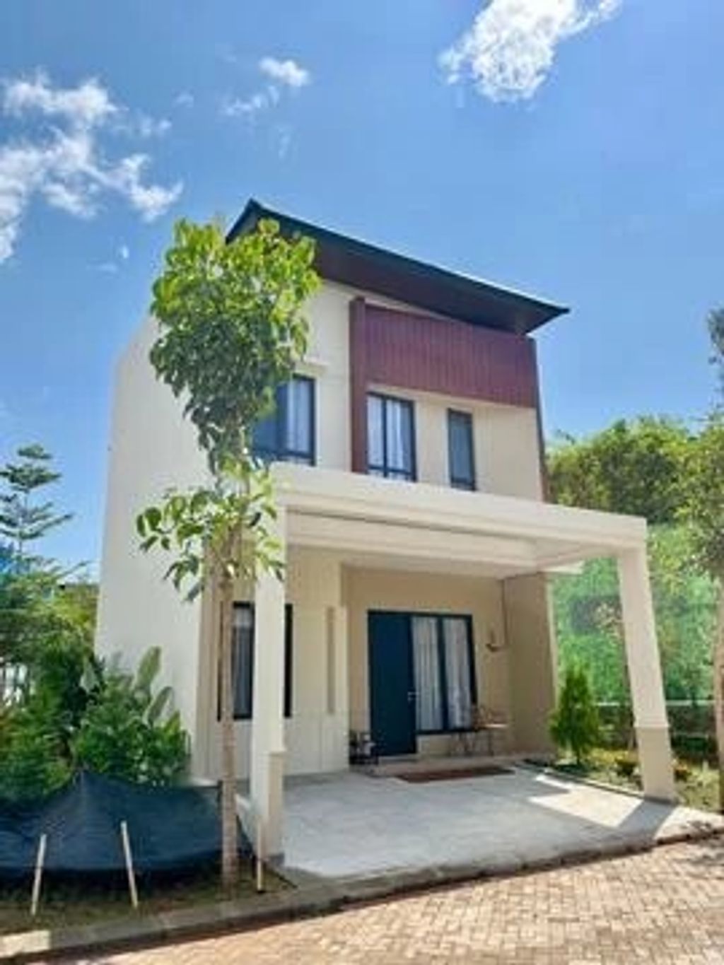 foto tampak rumah tipe Harvest perumahan VIRGINIA PARK
