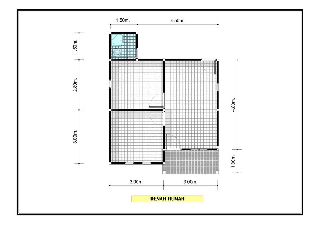 foto denah rumah tipe 36 perumahan CIPTA GRIYA JALAN SOEKARNO-HATTA II