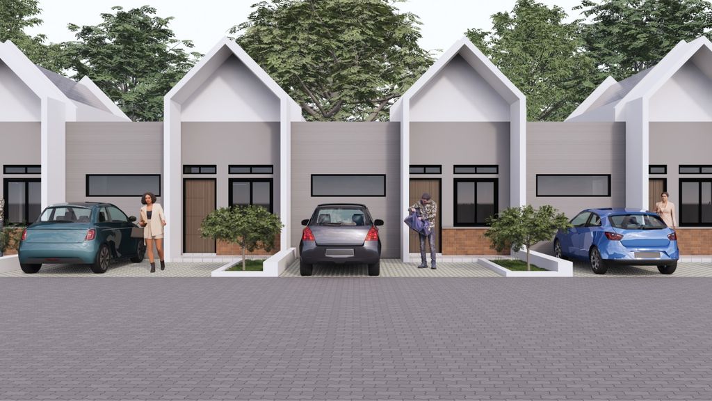 foto tampak rumah tipe 30/67 perumahan PARIGI RAYA