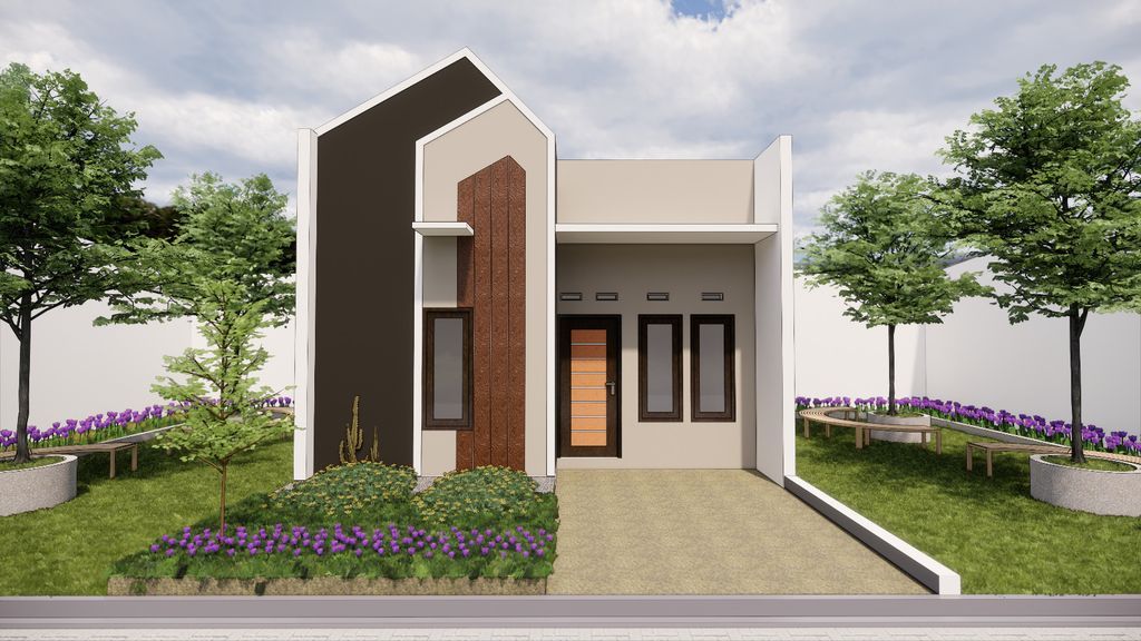 foto tampak rumah tipe 30/69 perumahan BUMI CENGKLIK ASRI 3