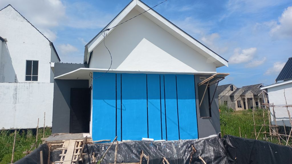 foto tampak rumah tipe SUBSIDI I perumahan SHAFWAH HARMONI LAND KERATON