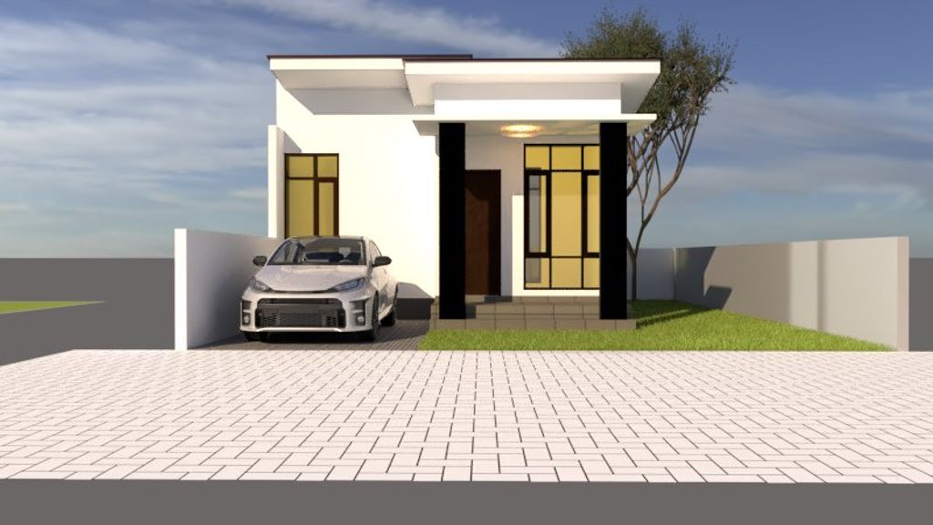 foto tampak rumah tipe 36 perumahan ALFAZZA RESIDENCE 2