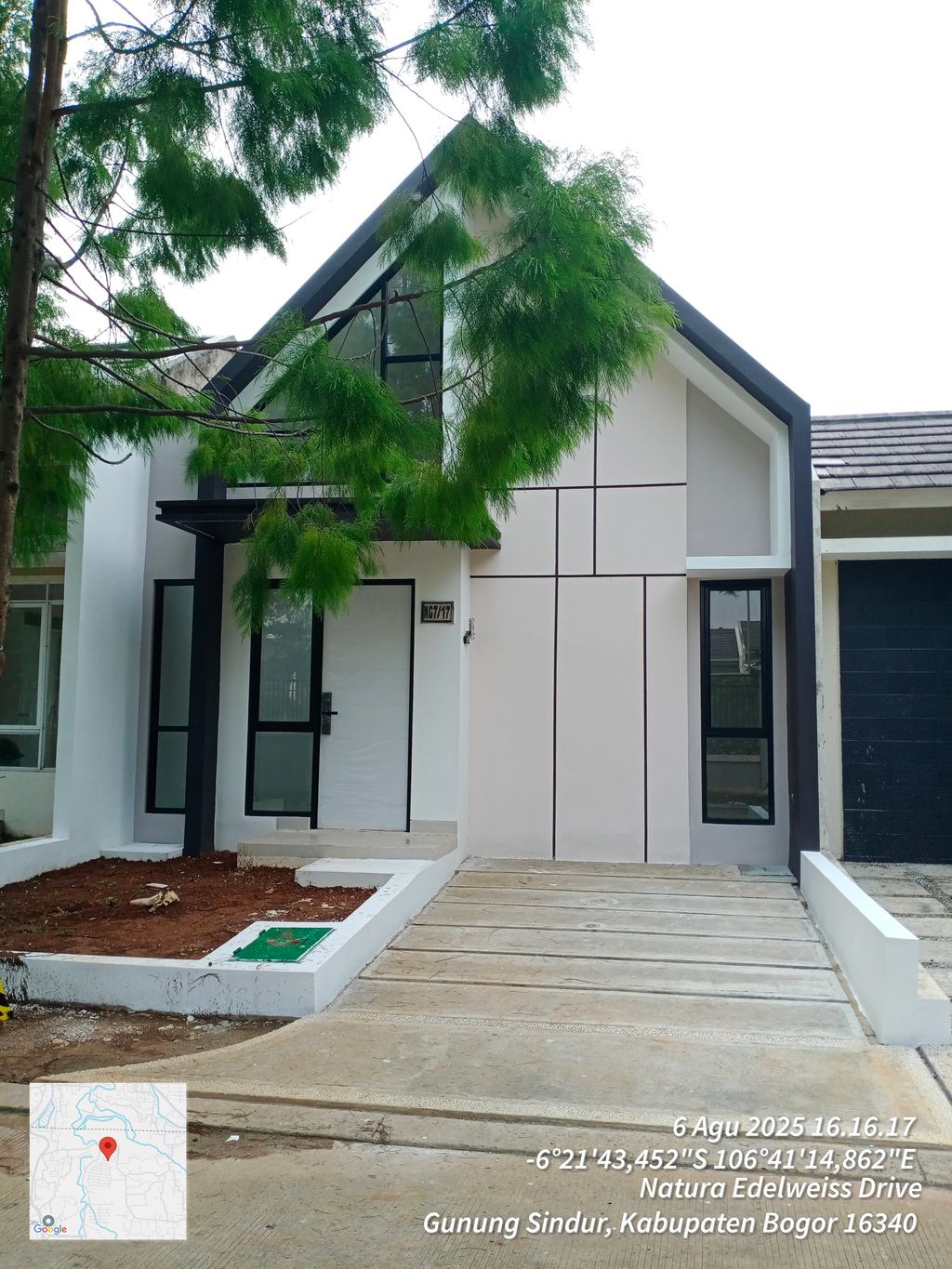 foto tampak rumah tipe NG7-0017 perumahan SERPONG NATURA CITY