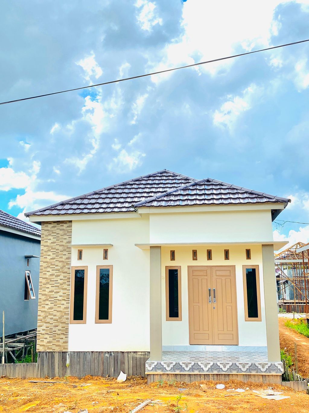 foto tampak rumah tipe 36 perumahan GRAND SAUFI