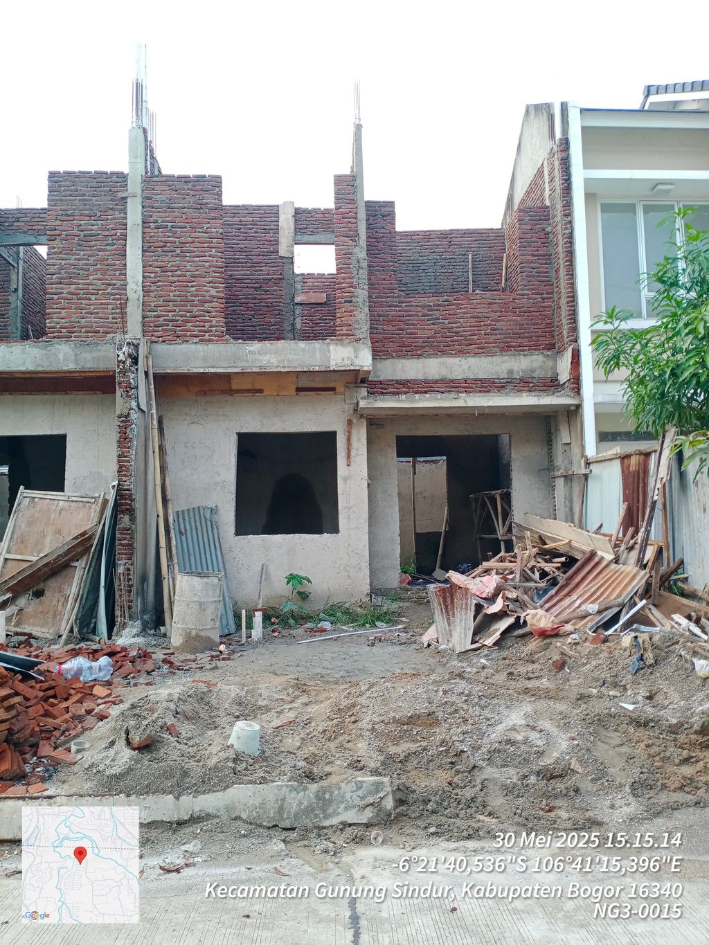 foto tampak rumah tipe NG3-0015 perumahan SERPONG NATURA CITY