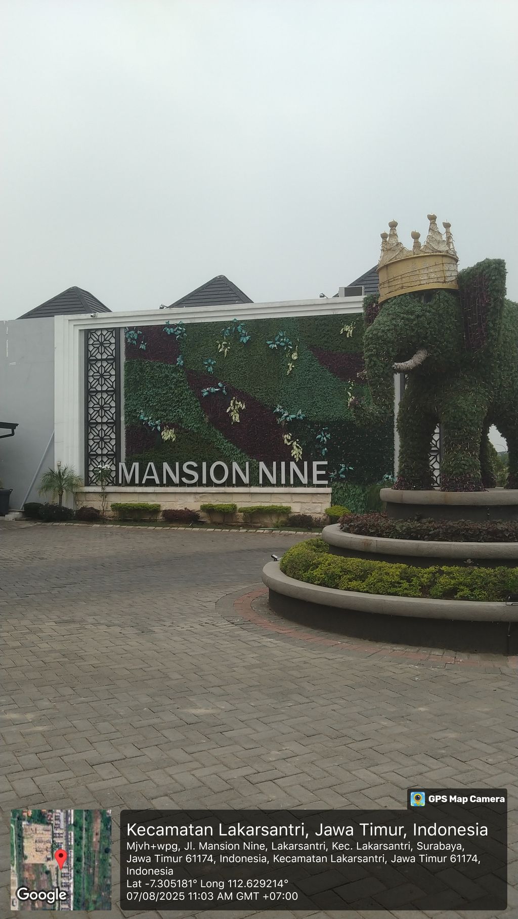 foto posisi tengah perumahan Mansion Nine Tahap 2 (South Houston)