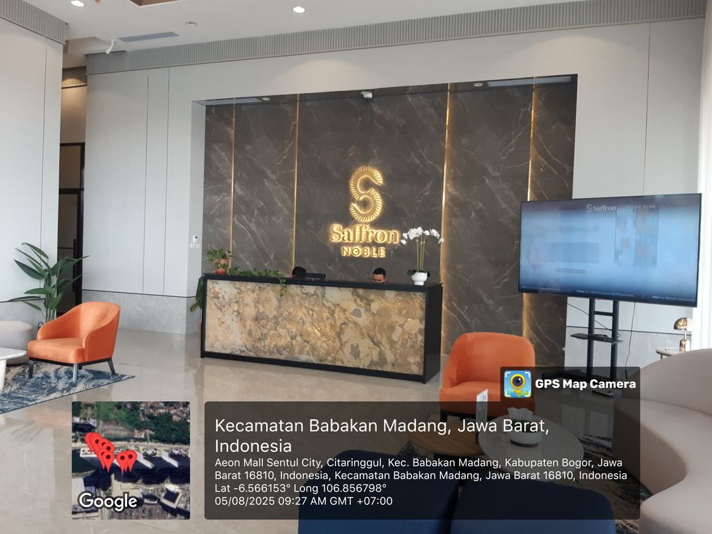 foto posisi tengah perumahan Saffron Noble Apartment