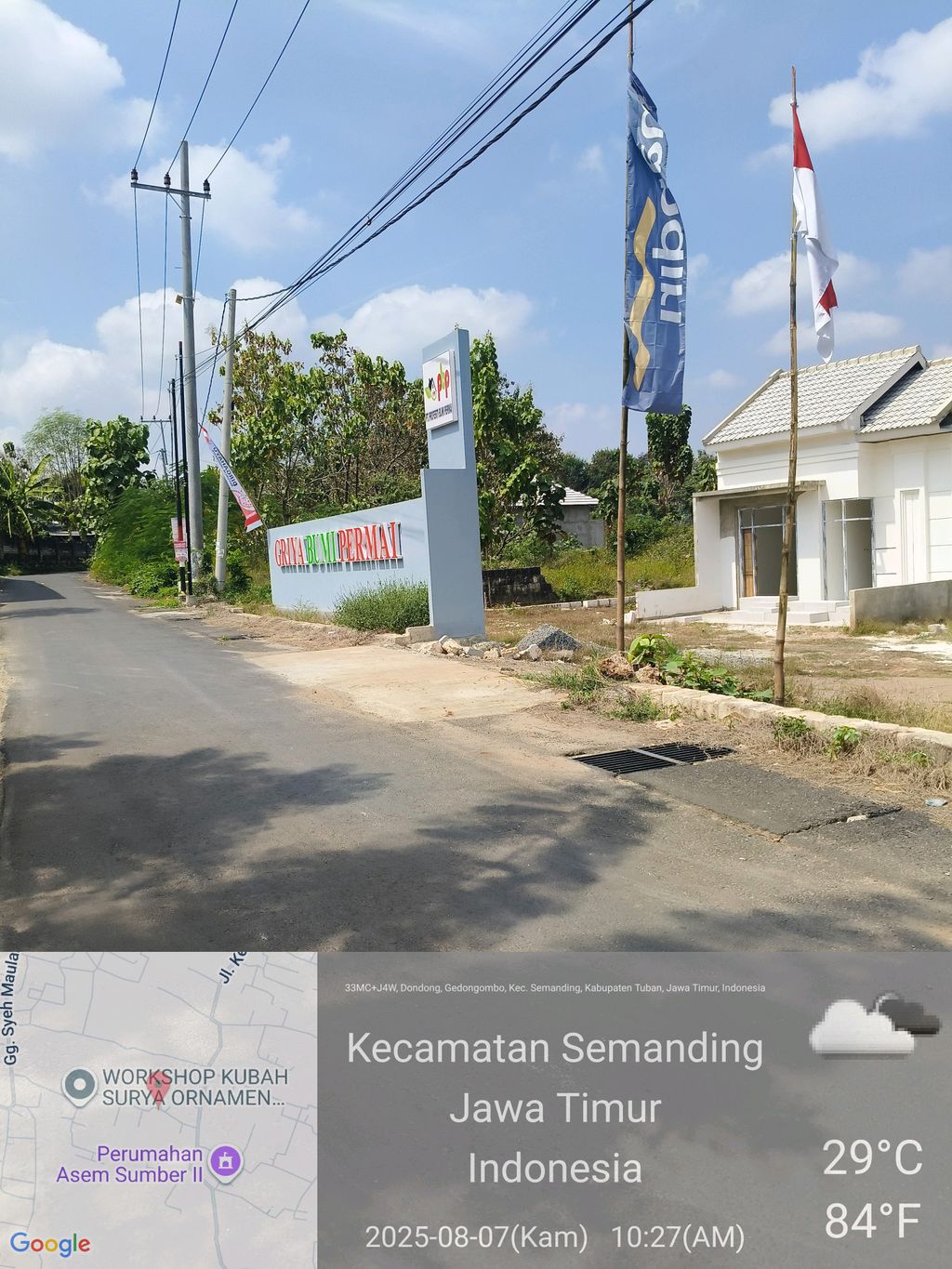 foto gerbang perumahan GRIYA BUMI PERMAI