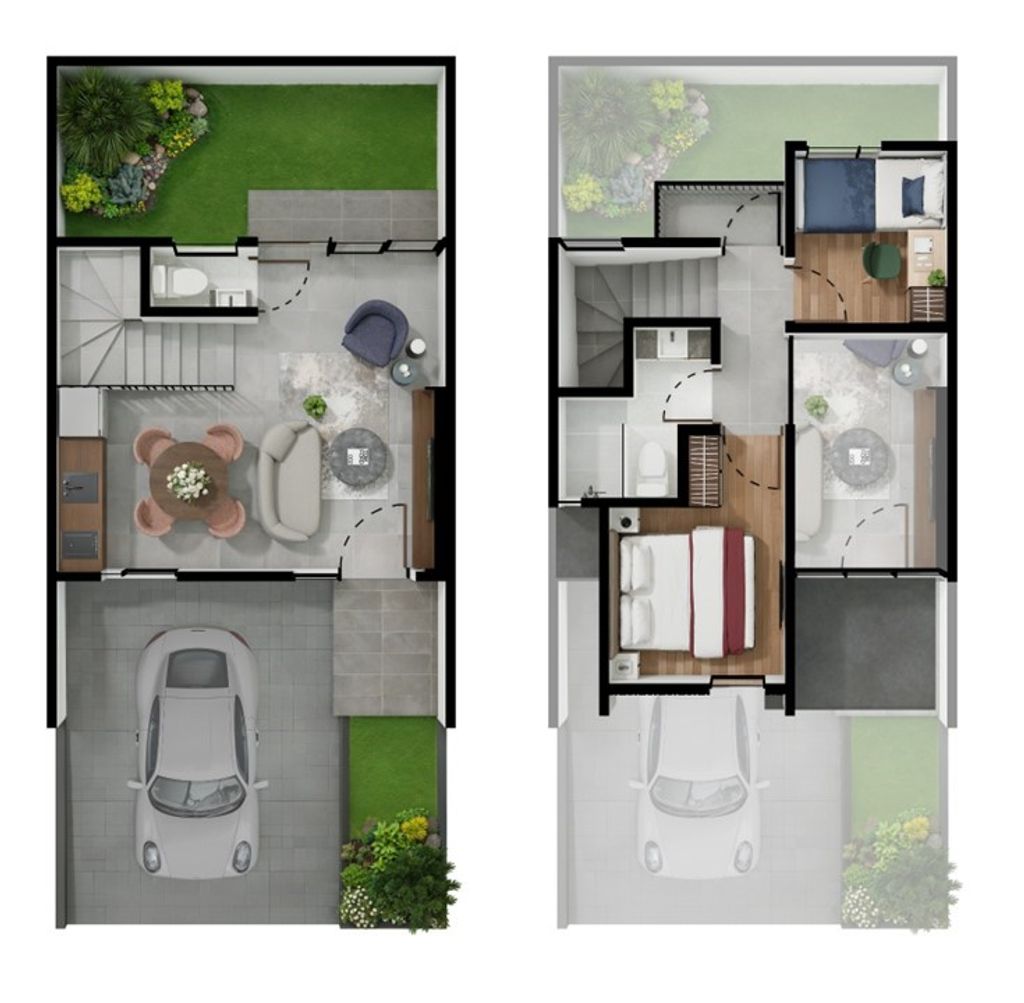 foto denah rumah tipe 48 Ebony perumahan CENDANA RESIDENCE 2
