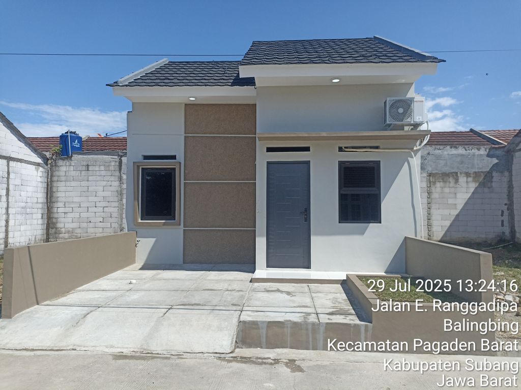 foto tampak rumah tipe Ahsan perumahan Pesona Madani Village