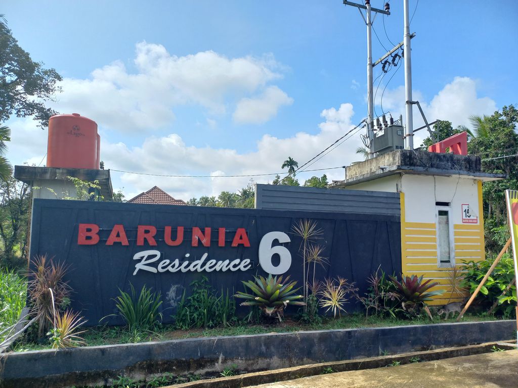 foto gerbang perumahan BARUNIA RESIDENCE 6 TAHAP 3