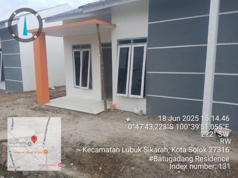 foto contoh rumah perumahan Batugadang Residence