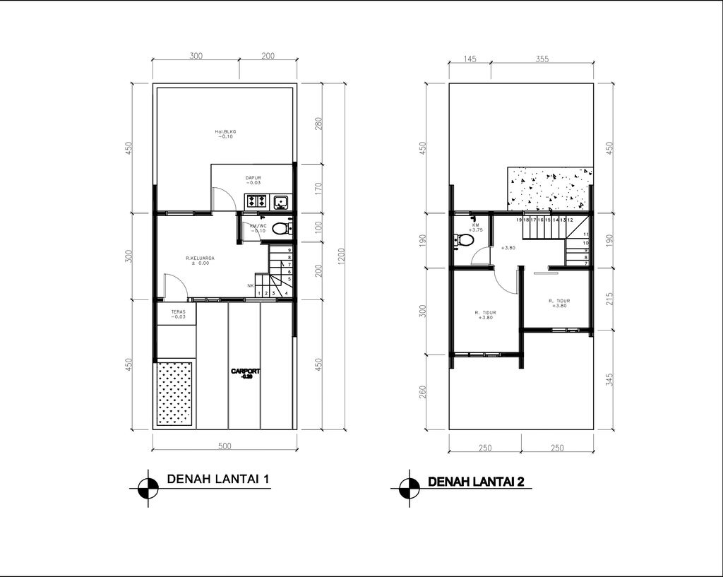 foto denah rumah tipe 38 Compact (2 kamar) (509) perumahan G-Land Aleena Residence