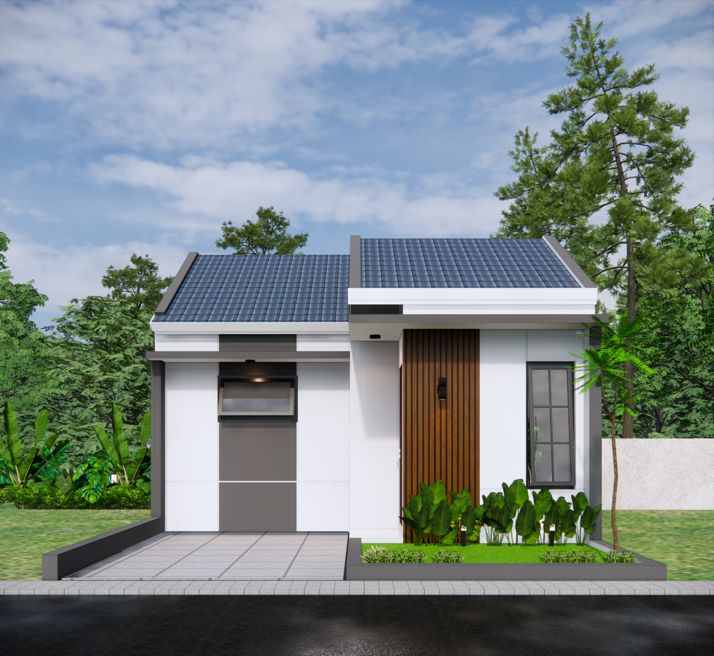 foto tampak rumah tipe 33 STANDAR perumahan DEEPA RESIDENCE