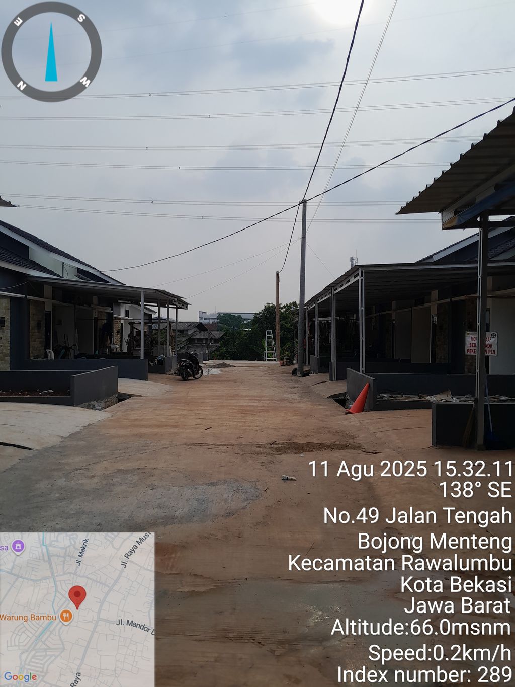 foto posisi tengah perumahan GRAND SURYA VILLAGE