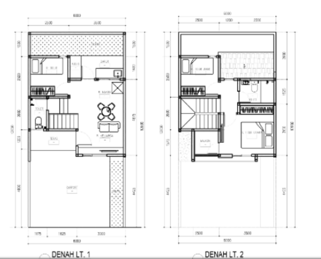 foto denah rumah tipe BLOSSOM NEW DELUXE STANDART perumahan ROYAL BLOSSOM