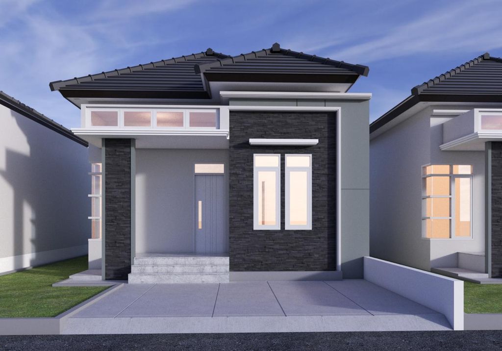 foto tampak rumah tipe 36 perumahan Bumi Sentosa Damai (BSD) Residence
