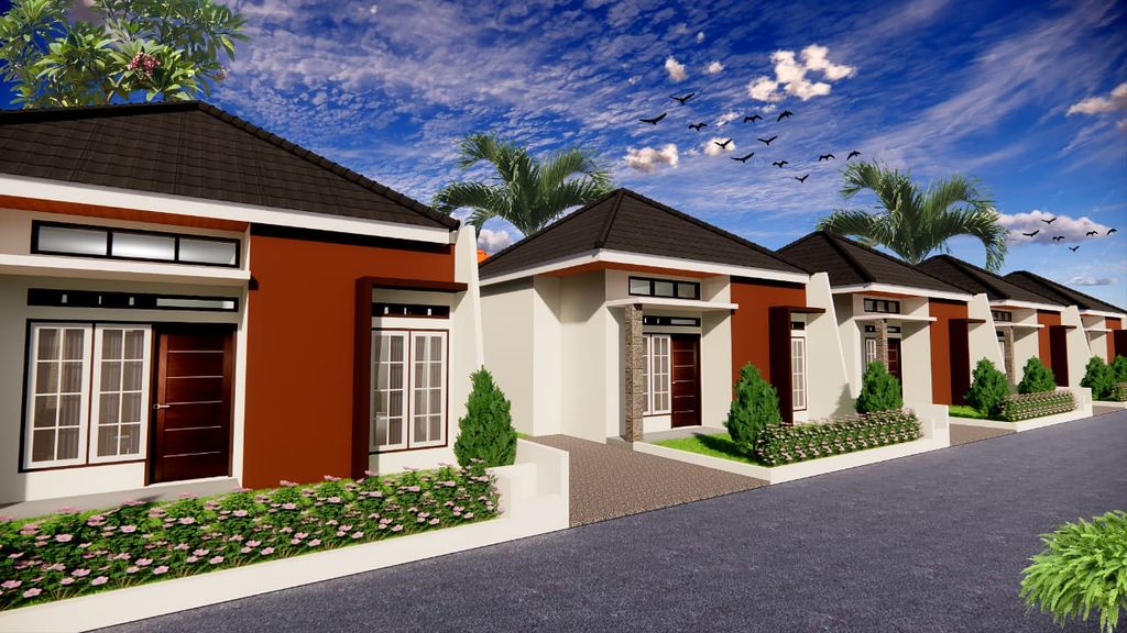 foto tampak rumah tipe Rumah Tapak 36/104 perumahan Cempaka Sisingamangaraja Residence
