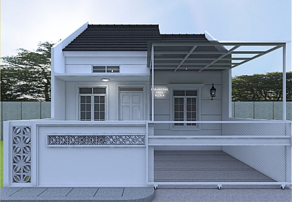 foto tampak rumah tipe SHAFWA perumahan PARAMADINA PARK
