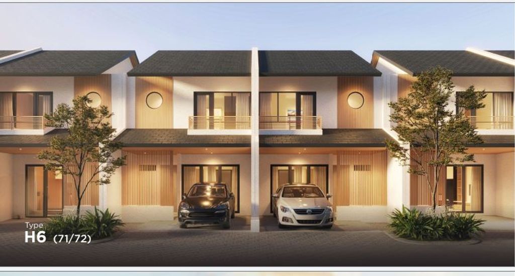 foto tampak rumah tipe H6 perumahan ASERA NISHI