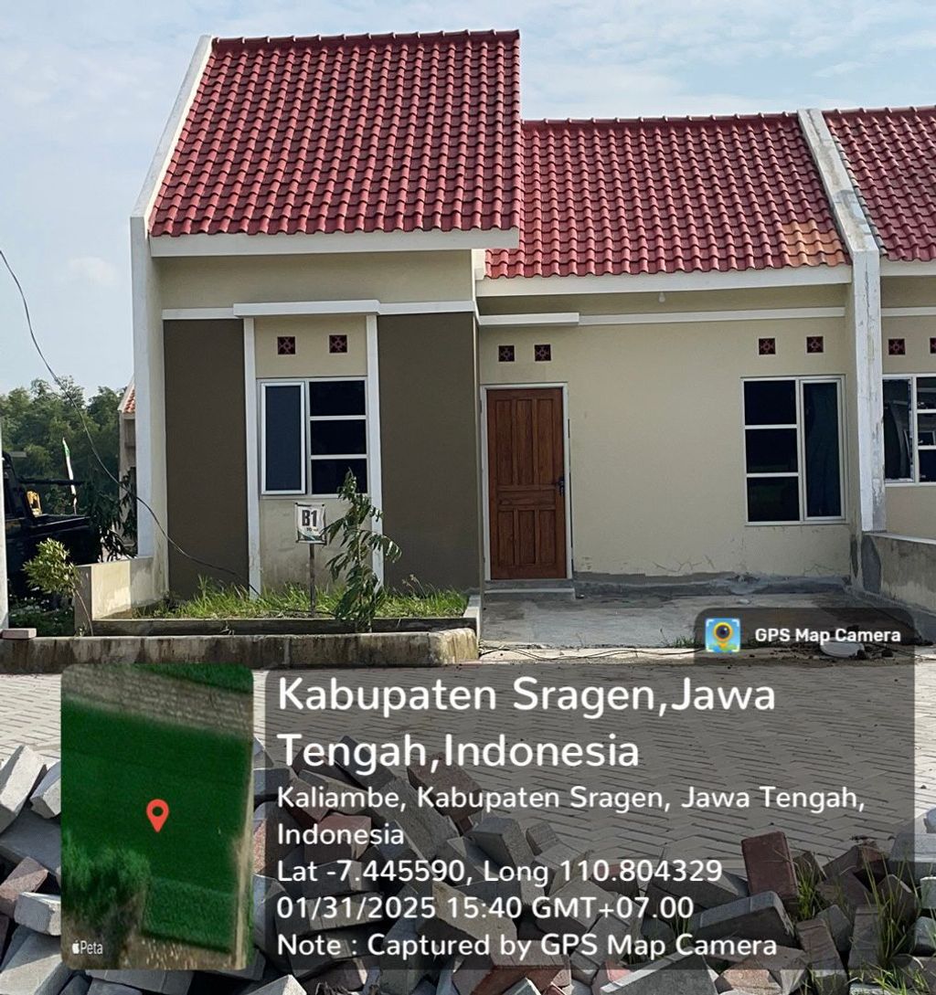 foto tampak rumah tipe 36/70 perumahan Griya Sakha Kalijambe 2