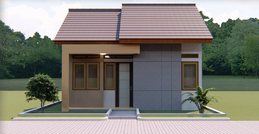 foto tampak rumah tipe 36/104 perumahan Grand Hill Tabgha Residence