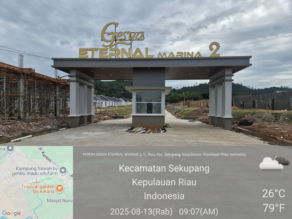 foto gerbang perumahan GESYA ETERNAL MARINA 2