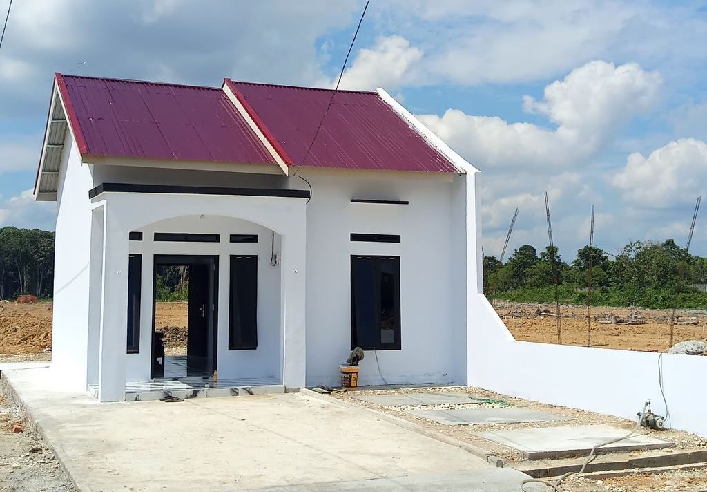 foto tampak rumah tipe RSH 36 perumahan AQILAH RESIDENCE