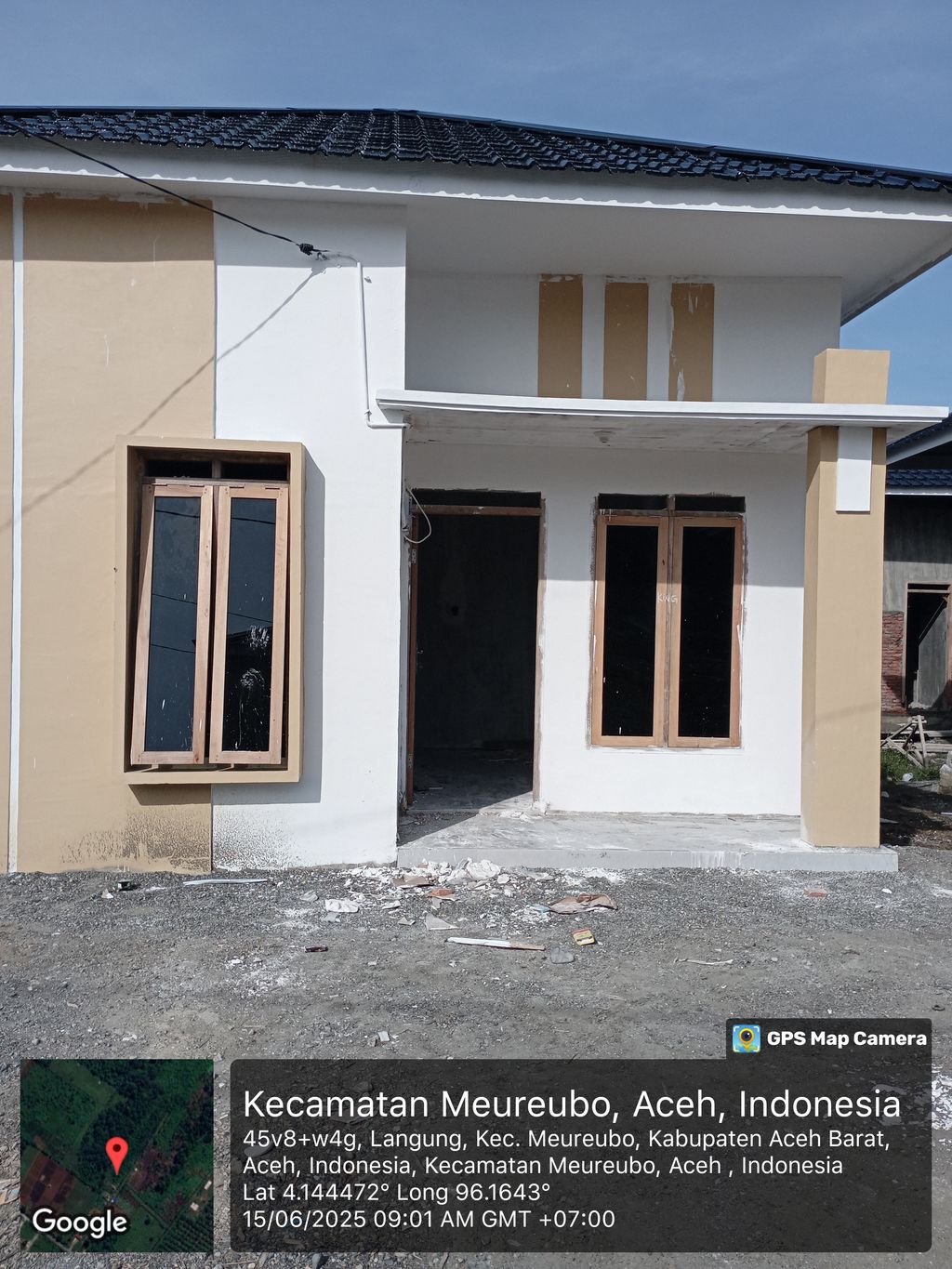foto tampak rumah tipe 36 perumahan RAN SHAQUEENA RESIDENT TAHAP III