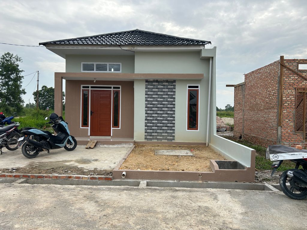 foto tampak rumah tipe 36 perumahan PESONA FATHYYAH RIMBO PANJANG 2