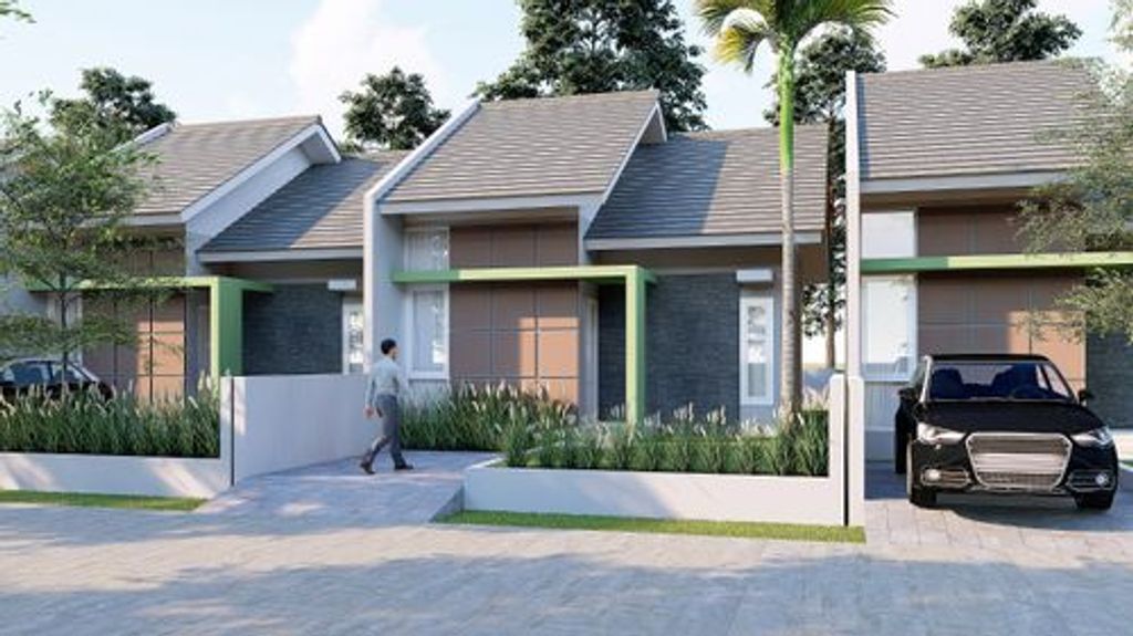 foto tampak rumah tipe 45 perumahan hamaya graha 2