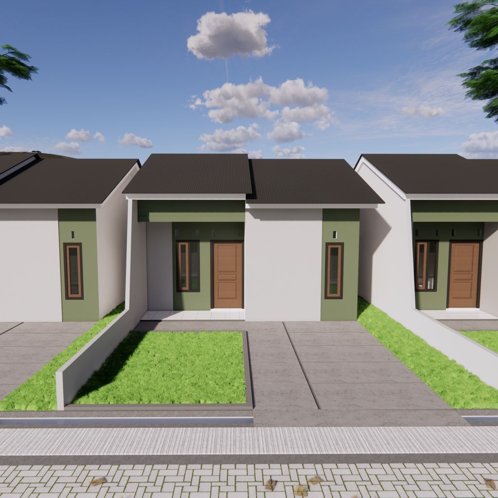 foto tampak rumah tipe Subsidi perumahan GSK Land
