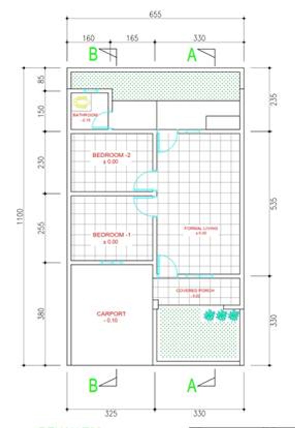 foto denah rumah tipe 36/72 perumahan GRAND PURWADADI RESIDENCE