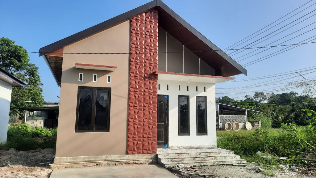foto tampak rumah tipe 36/112 perumahan DUKONG RESIDENCE