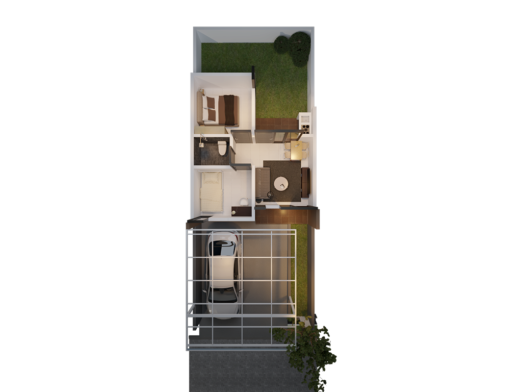 foto denah rumah tipe CAMAR perumahan Java Residence Krian Cluster 3