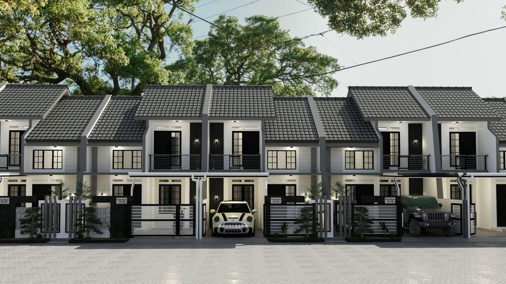 foto tampak rumah tipe 60 perumahan GRIYA TAMA CITY SIDE