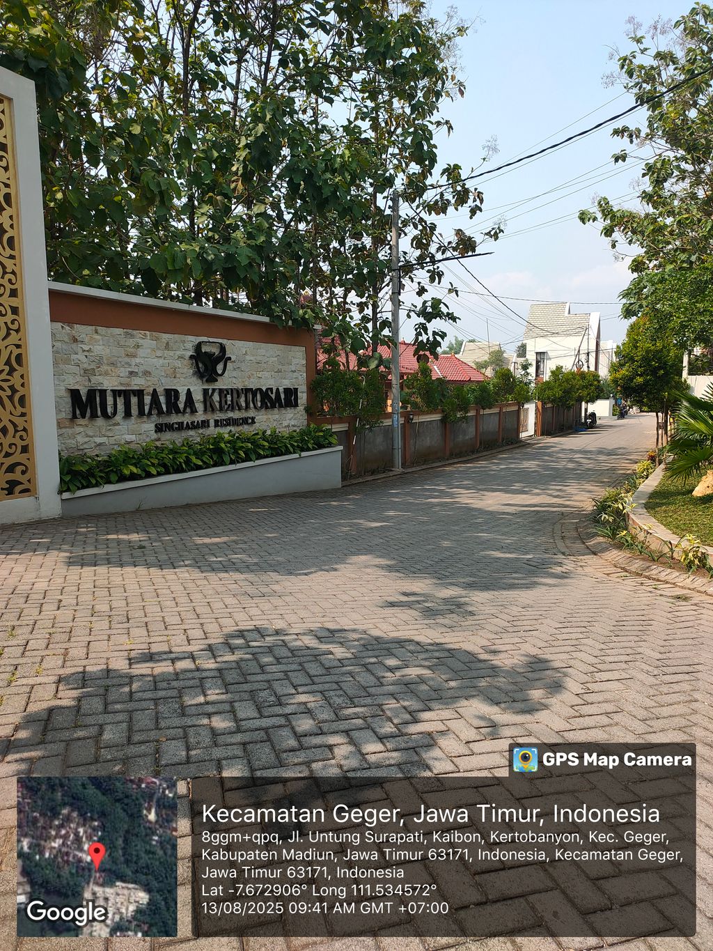 foto gerbang perumahan Mutiara Kertosari