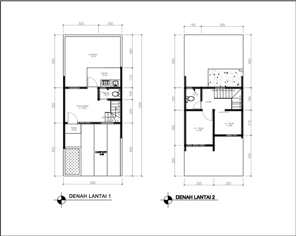 foto denah rumah tipe 38 Compact (2 kamar) (386) perumahan G-Land Aleena Residence